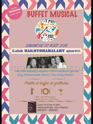 Buffet musical avec Lalah Rakotorahalahy quartet - Escale Artistique Ariandro
