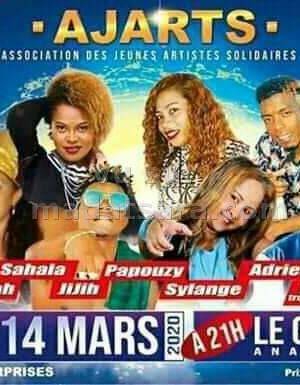 Cabaret Ange-lah, Adrien, Sylange, Jijih, Sahala, Papouzy, Loïc Le Glacier Analakely