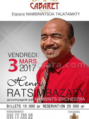 Cabaret avec Henri ratsimbazafy‍ - Espace Nambinintsoa Talatamaty‍