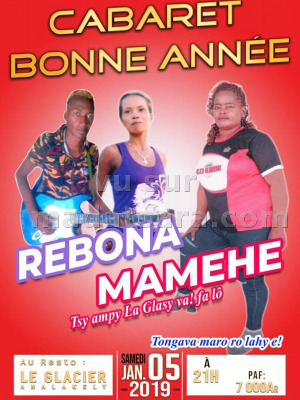 Cabaret bonne année - Rebona‍ Mamehy‍ - Le Glacier Analakely‍