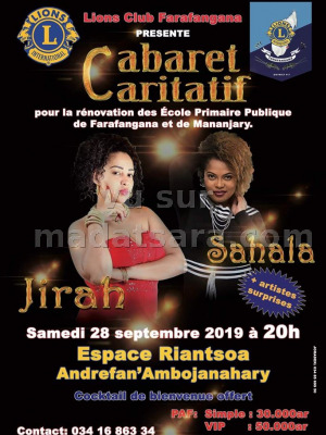 Cabaret caritatif - Jirah‍ Sahala‍ - Espace Riantsoa Andrefan'Ambohijanahary‍