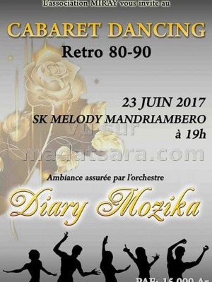 Cabaret dancing retro 80-90 - SK Melody Mandriambero‍ avec l'orchestre Diary Music‍