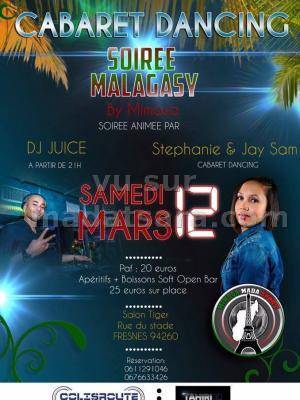 Cabaret dancing, soirée malagasy avec Stéphanie & Jay Sam et Dj Juice au Salon Tiger Fresnes