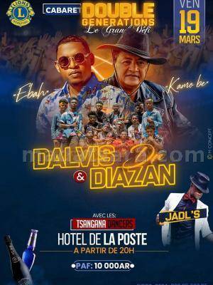Cabaret double generation Dalvis & Dr Diazan Hotel de la Poste Diégo Suarez