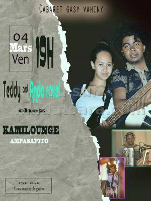 Cabaret gasy vahiny Ando Ravel & Teddy Kami Lounge Ampasapito