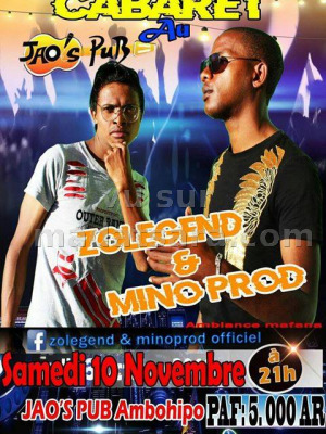 Cabaret JAO'S PUB‍ - Zolegend et Minoprod