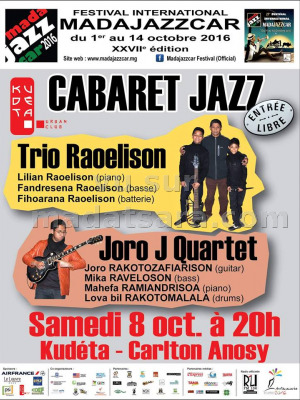 Cabaret Jazz Trio Raoelison‍, Joro J Quartet‍ - Kudeta urban Club‍ Madajazzcar 2016