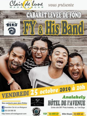 Cabaret levée de fonds - Fy Rasolofoniaina‍ - Hotel de l'Avenue (HDA) Analakely‍