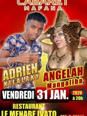 Cabaret mafana - Adrien & Ange-lah - Restaurant Le Menabe Ivato