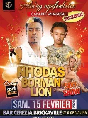 Cabaret miavaka alin'ny mpifankatia Nhodas & Borman Lion Discothèque Ceresia Brickaville