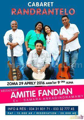 Cabaret Randrantelo au Restaurant Amitié Fandian