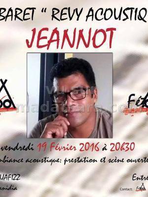 Cabaret Revy acoustique avec Jeannot au Restaurant Anquafizz Miandrarivo Ambanidia