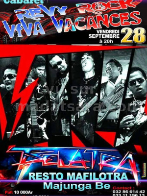 Cabaret revy rock Viva vacances - Tselatra‍ - Resto Mafilotra Majunga Be‍