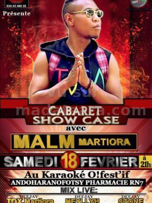 Cabaret showcase avec Malm Martiora‍ - O!Festif Rasta Andoharanofotsy‍