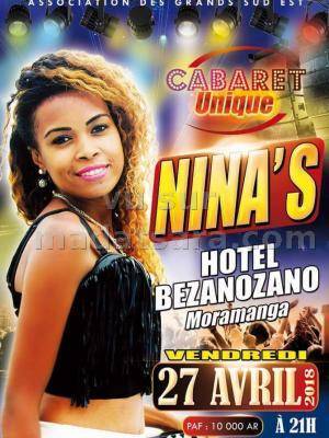 Cabaret unique avec Nina's Bezanozano Hotel Moramanga