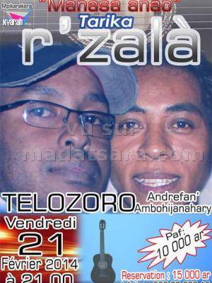 Cabaret avec Tarika r'Zala au restaurant Telozoro Andrefan'Ambohijanahary