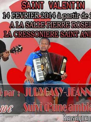 Cabaret Saint Valentin avec Judygasy, Jeannot et Dadah à Saint André