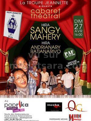 Cabaret Théâtrale avec la Troupe Jeannette Hira Sangy Mahery Hira Andrianary Ratianarivo au paprik
