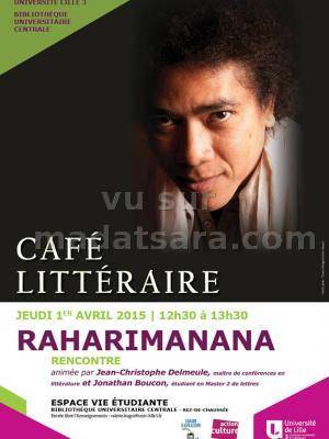 Café littéraire avec Raharimanana à l'Espace Vie étudiante Université Lille 3