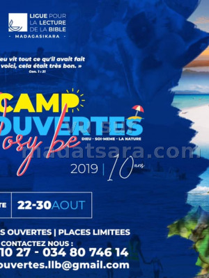 Camp découvertes Nosy Be 2019