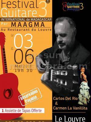 Carlos Del Rio & Carmen La Vanillita au Restaurant du Louvre - Festival international de guitare de Madagascar