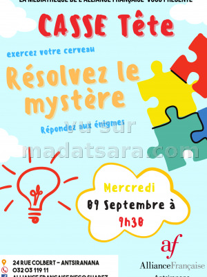 Casse tête - Résolvez le mystère - AF - Antsiranana Diégo Suarez‍