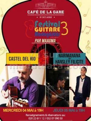 Harimanana et Hansley Filicite - Festival de guitare de Madagascar par Maagma au Café de la Gare