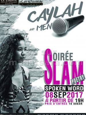 Caylah and men soirée slam poetry Le Louvre 313 Antaninarenina