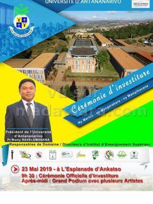 Cérémonie officielle d'investiture Esplanade Université Ankatso