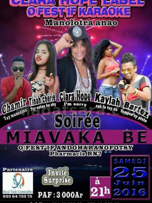 Chamir, Tinah Chérie, Clara Hope, Kaylah & Bartez - Soirée Miavaka be - O'Fest'If Andoharanofotsy