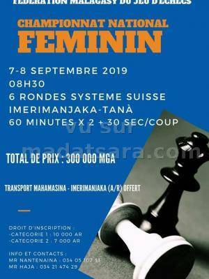 Championnat national féminin du jeu d'échecs.
