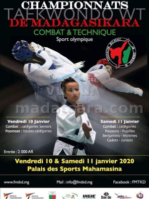 Championnats de taekwondo - Palais des Sports Mahamasina‍