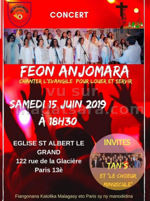 Chorale Feon'Anjomara‍ - Eglise saint Albert Le Grand Paris‍