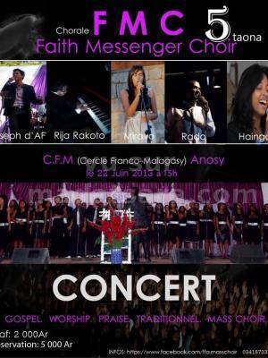Gospe - Worship - Praise - Traditionnel - Mass Choir avec Joseph D'AF, Rija Rakoto, Miravo, Rado et