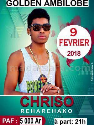Chriso en show case Golden Night Ambilobe