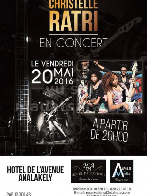 Christelle Ratri en concert à l'Hotel de l'Avenue