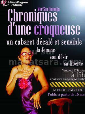 Chroniques d'une croqueuse un cabaret décalé et sensible à l'Alliance Française d'Antsirabe
