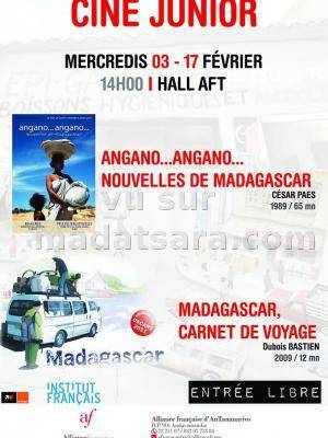 Ciné-Junior Angano, Angano nouvelles de Madagascar, Carnet de voyage - Hall AFT
