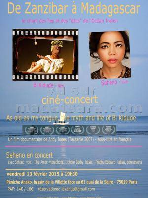 Ciné-concert de zanzibar à Madagascar avec Seheno au Péniche Anako Paris 19è