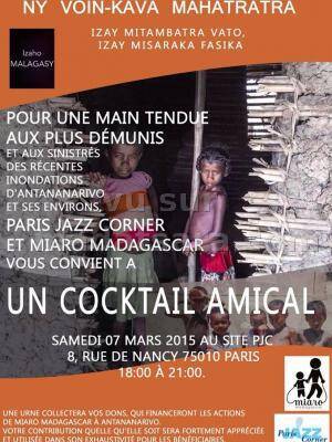 Cocktail amical "Ny voin-kava mahatratra" avec Paris Jazz Corner au site PJC Paris