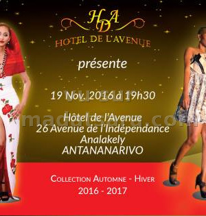 Collection automne - hiver 2016-2017 - Hotel de l'Avenue (HDA) Analakely‍ avec Jaomatana & Tantely Rakotoarivelo