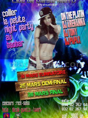 Coller Night party au Baobar éliminatoire