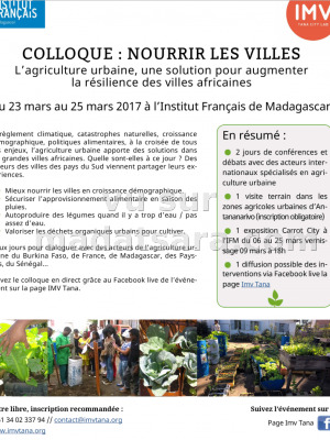 Colloque : nourrir les villes - IFM - Institut Français de Madagascar‍