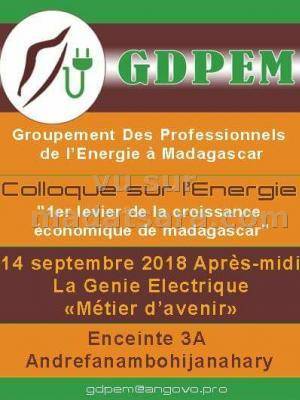 Colloque sur l'Energie GDPEM Enceinte 3A Andrefan'Ambohijanahary