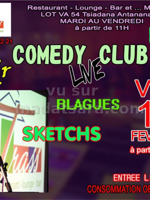 Comedy club en live au TRASS Tsiadana‍