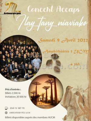 Concert Accaps Hay tany niaviako - Université Catholique de Madagascar (UCM)