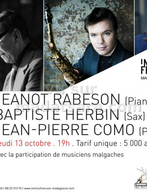 concert avec Jeanot Rabeson‍, Baptiste Herbin & Jean-Pierre Como - IFM - Institut Français de Madagascar‍