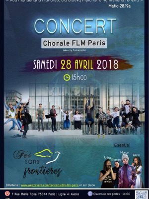 Concert Chorale FLM Paris‍ - Couvent Saint-François​​​​​​​ Paris 14è