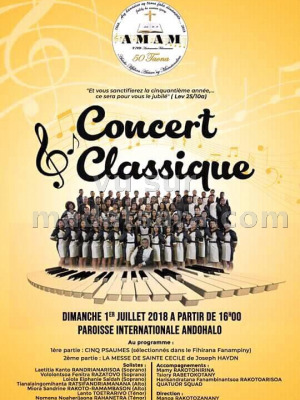 Concert classique - Paroisse Internationale FJKM Andohalo‍