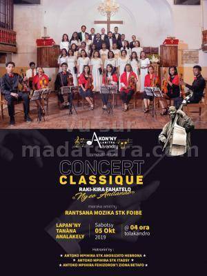 Concert classique raki-kira fahatelo Hotel de Ville Analakely Antananarivo